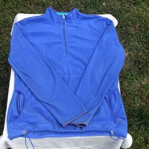 Liz Claiborne Quarter Zip Sweater Periwinkle Size Medium
